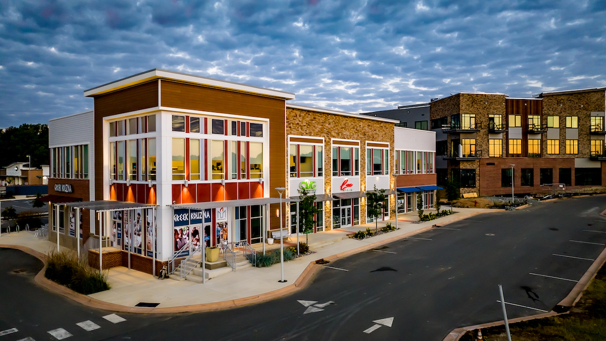 Aerial view of new tenant building at MOSAIC.