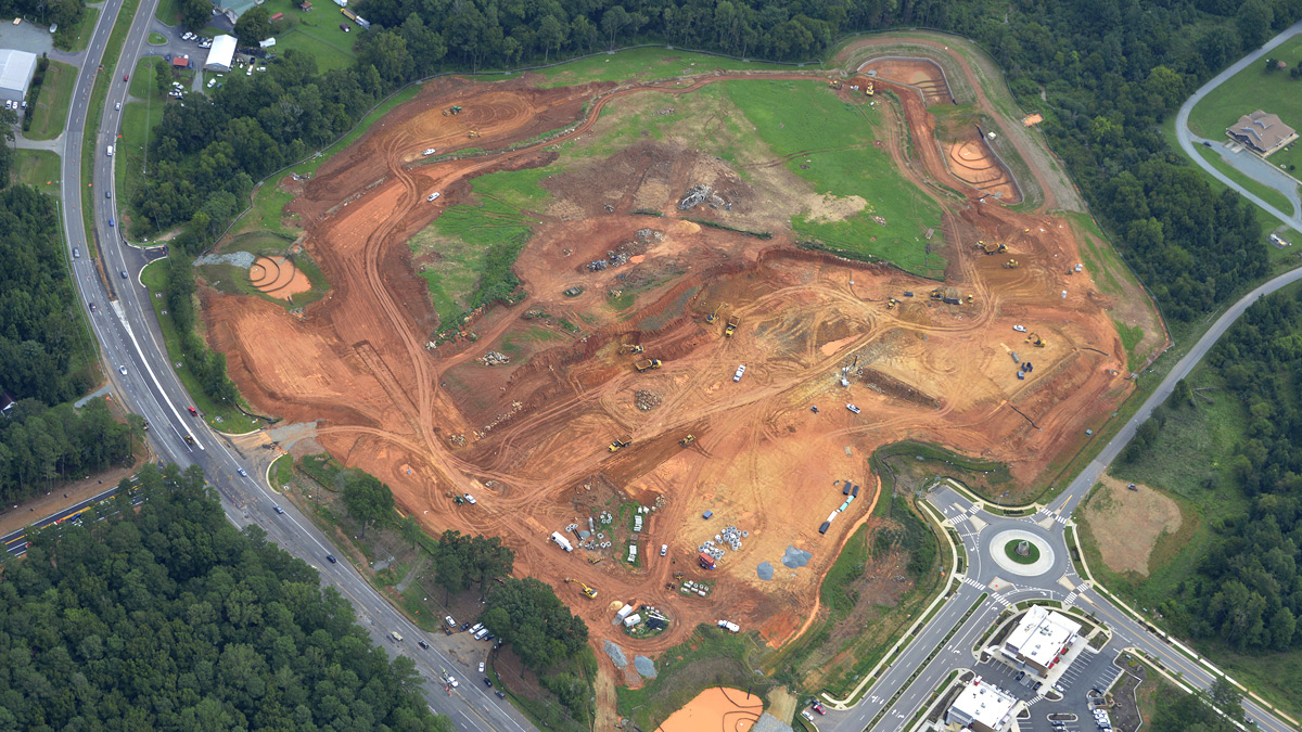 Aerial Photo of Construction at Mosaic