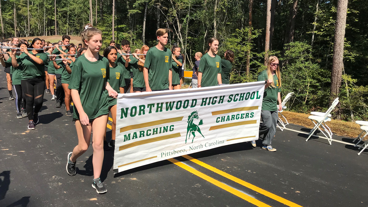 Northwood High School Cheerleaders and Band