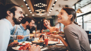 Group dining enjoyment