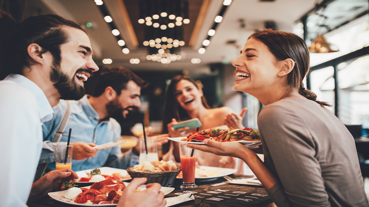 Group dining enjoyment